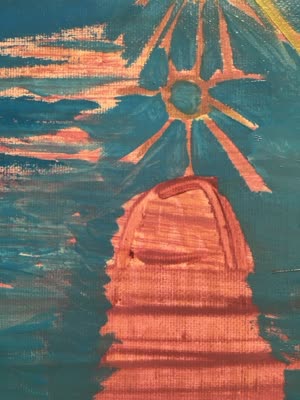 Painting, detail, Plantopia, 16 April 2016.