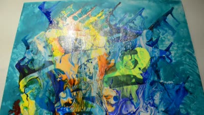 Painting by Robert Nathan Davis, detail, 28 October 2015.