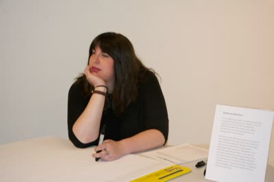 At the table with the show text, 24 April 2016.