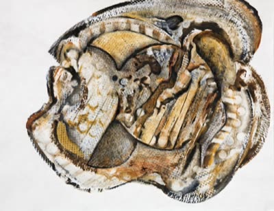 R. Wayne Reynolds, #103, 2010, oil on Tyvek.