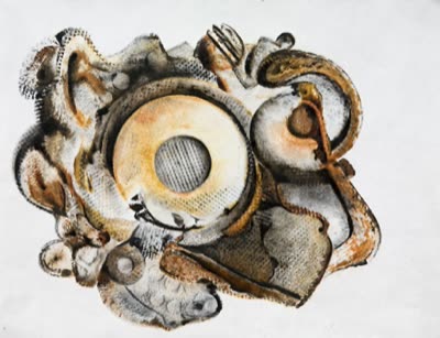R. Wayne Reynolds, #108, 2010, oil on Tyvek.