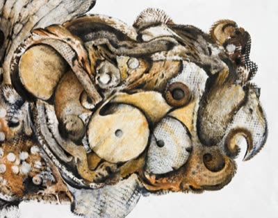R. Wayne Reynolds, #112, 2010, oil on Tyvek.