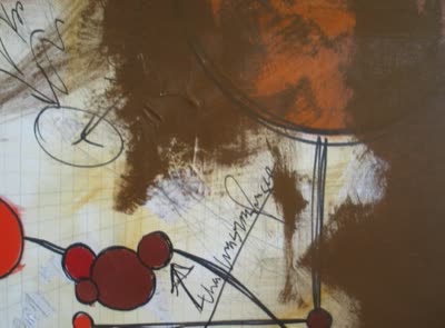 Painting from the exhibition, detail.