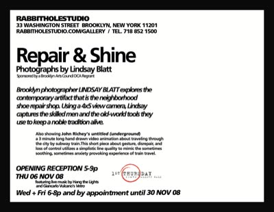 Show card (back), 2008.