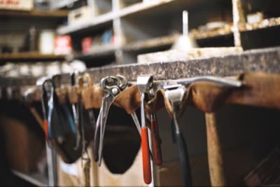 Lindsay Blatt, from Repair & Shine: hanging tools, 2008, large-format photograph.