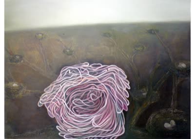 Xuan Chen, I Came to Talk With You Again, 2008, oil on panel, 18 × 24 in.