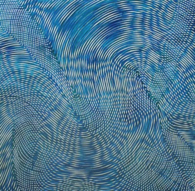 Julie Oppermann, Moiré 103, 2010, acrylic and flashe on canvas, 48 × 48 in.