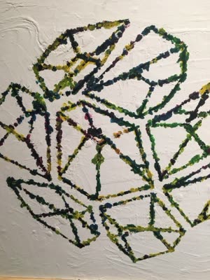 Work from Serendipia: geometric painting, 2016.