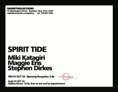 SPIRIT TIDE, card (back).