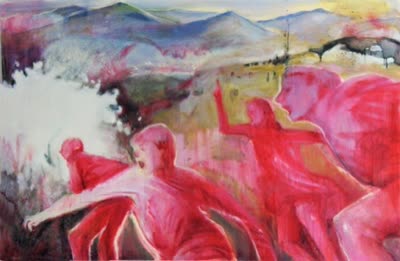 Suzanne Bennett, Blue Ridge, 2008, oil on canvas, 20 × 30 in.