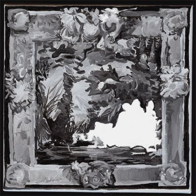 Elsie Kagan, in words, drown I, 2008, acrylic on canvas, 6 × 6 in.