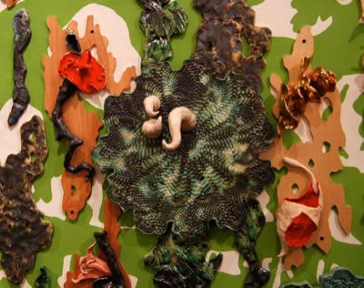 Julia Whitney Barnes, Bioscape (silver), 2008, mixed media, dimensions variable.