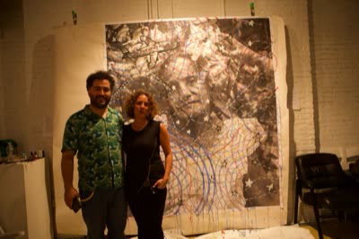 A painted photographic portrait at the end of the night, 4 October 2015.