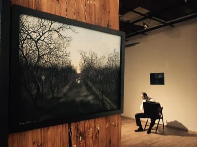 A photograph on the wall during the concert, 24 March 2016.