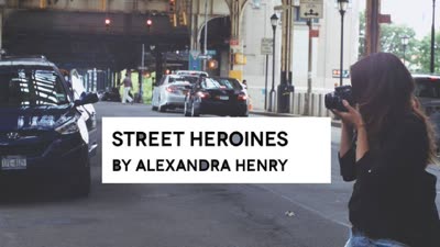 Card for the film Street Heroines, April 2016.