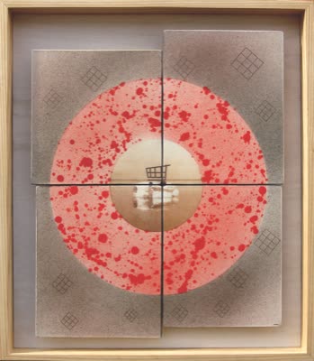 David Allyn, ceramic tile relief, 2008.