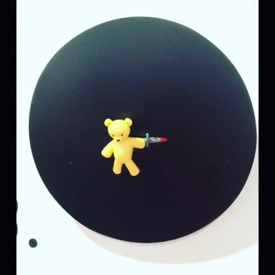 Art toy on a disc, 21 July 2016.