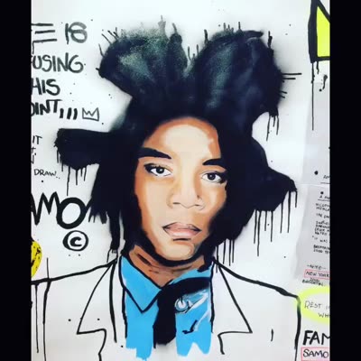 Portrait of Jean-Michel Basquiat, 21 July 2016.