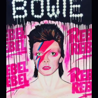 “Rebel Rebel”: portrait of David Bowie, 21 July 2016.