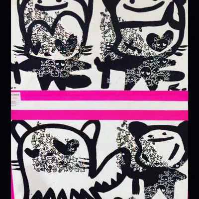 Cat drawings, 21 July 2016.