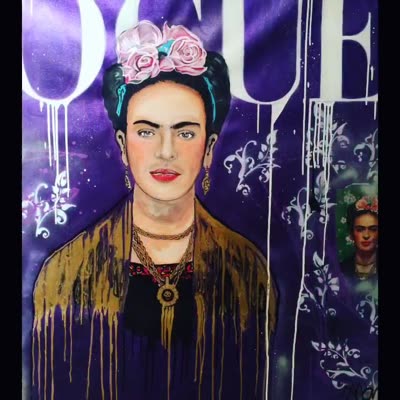 Frida Kahlo on a VOGUE cover, 21 July 2016.
