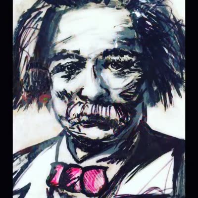 Portrait in ink, 21 July 2016.