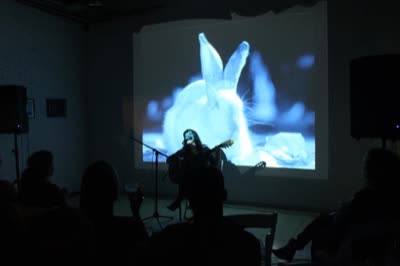 Clara Kennedy playing live, 18 April 2012.