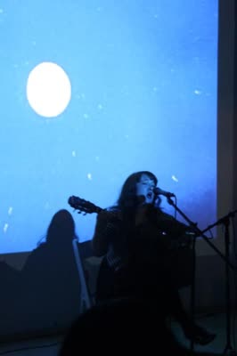 Clara Kennedy playing live, 18 April 2012.