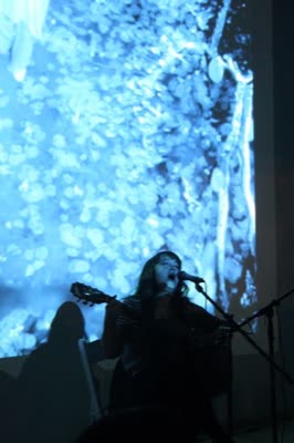 Clara Kennedy playing live, 18 April 2012.