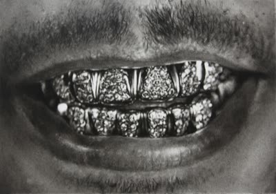 Jason Bartell, Untitled (Grievers), charcoal on paper.