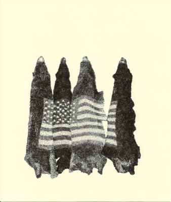 Wesley Berg, Bear Skins with American Flag.