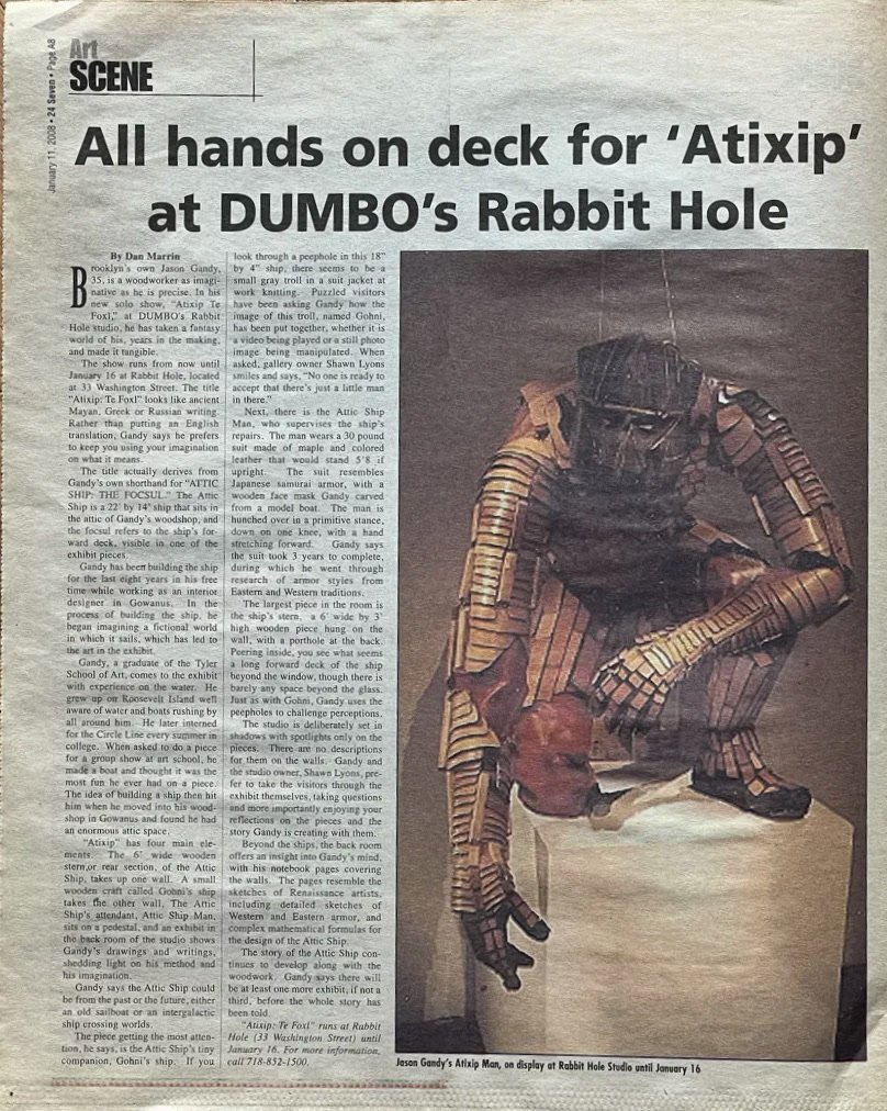 Clipping: 24 Seven (“Art Scene”, p. A8)