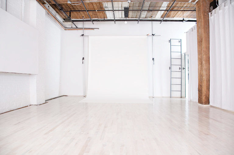 The main shooting space at Rabbithole Studio